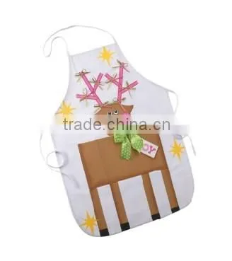 Christmas santa design printed cute child cotton apron