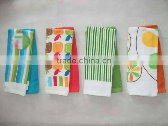 cotton printed kitchen towel set home textile china supplier wholesale ailbaba