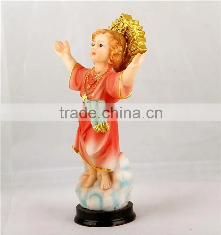 Resin Statue Divine Child Jesus with a Baby Face