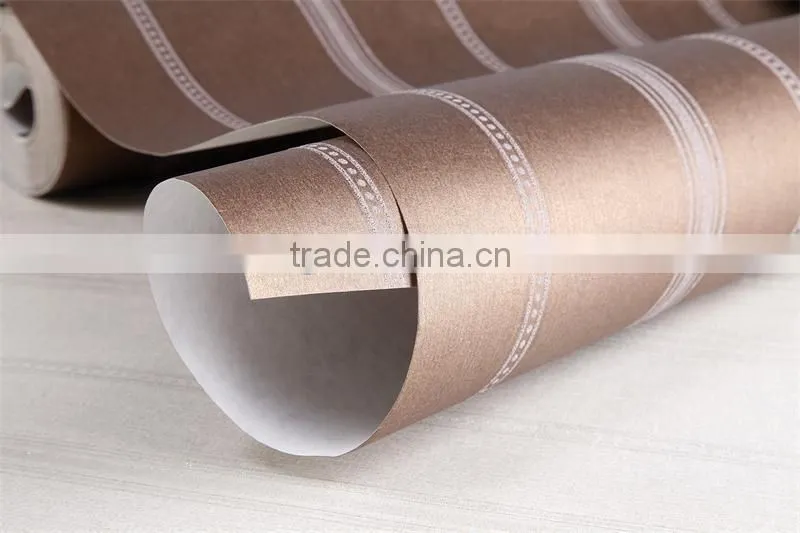 exclusive home decoration high quality non-woven wallpaper/ natural fiber wallpaper