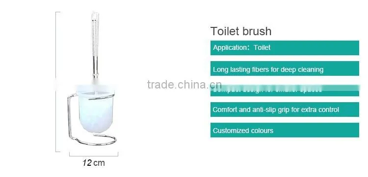 Good Quality Easily Cleaned Toilet Brush Set With a 4.5 Centi Iron Stand