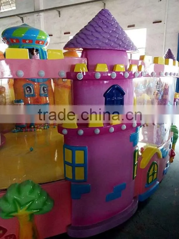 New design amusement park electric train pumpkin castle joy spray cart car amusement game