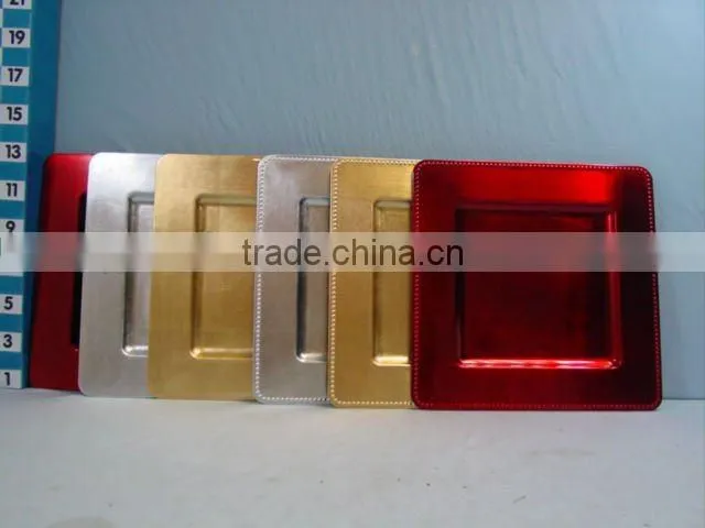 square charger plate