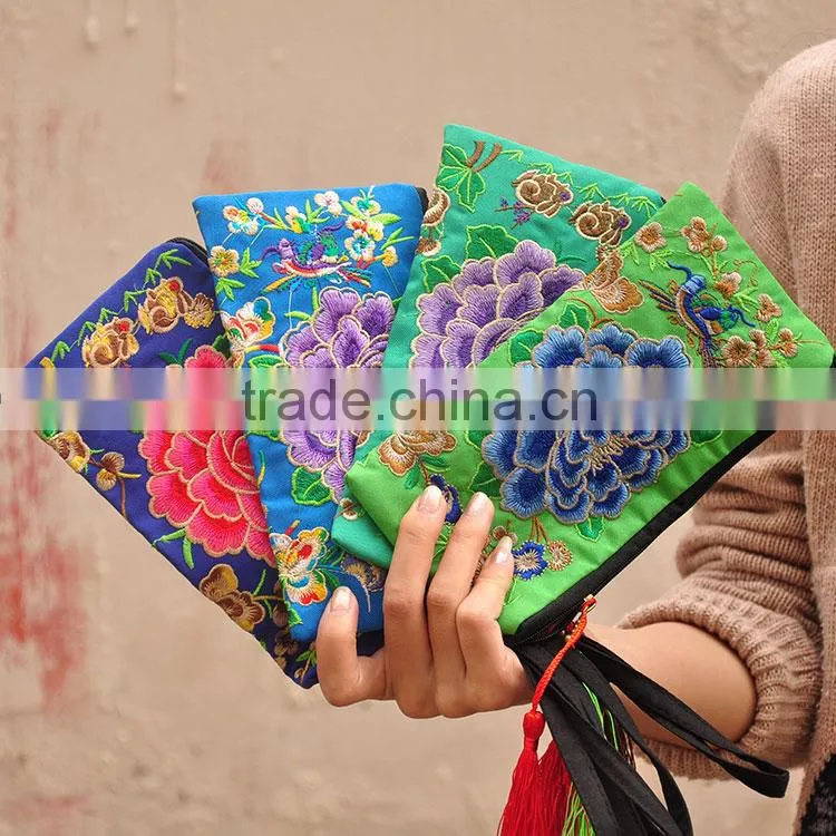 New Chinese Characteristics Bag Ethnic Style Coin Purse Vintage Embroidered Bag Traditional Embroidery Wallet