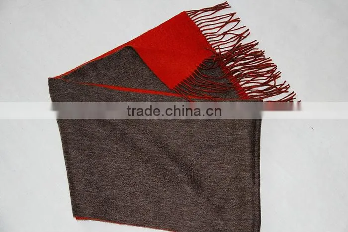 double side 100% cashmere scarf