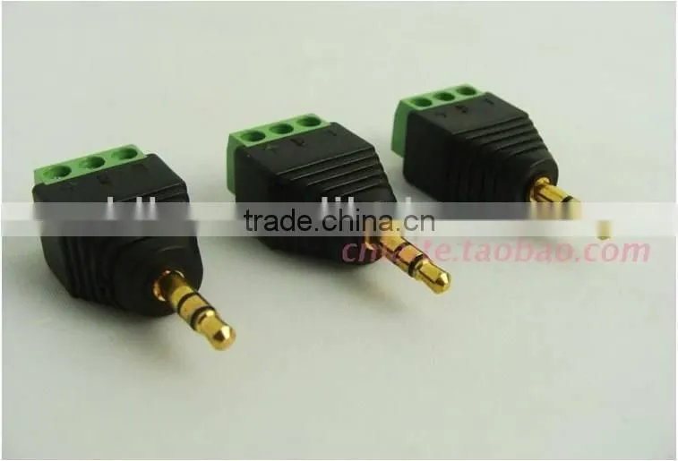 Environmental friendly Material solderless 3.5mm audio plug
