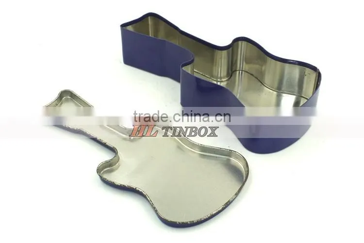 Guitar Shape High Quality Empty Candy Chocolate Tin Box