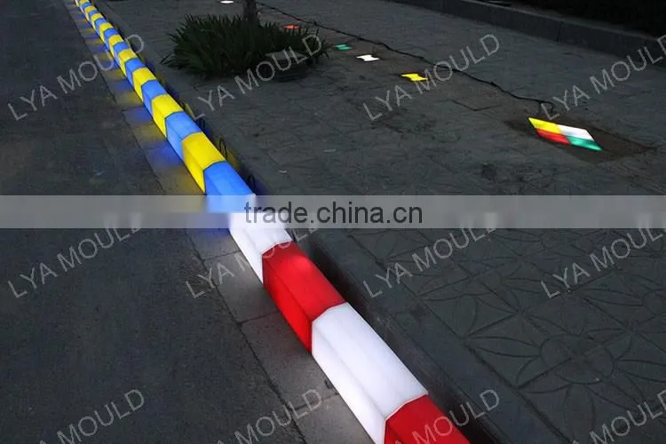 Wholesale Price LED Curb Plastice Waterproof Blocks Stone Light Granite LED Street Kerbstone Prices Sizes