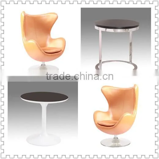 Egg chairs set orange chairs