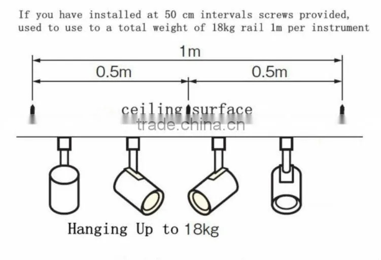 LED track light rail connectors for wires,Right Angle, Horizontal connector