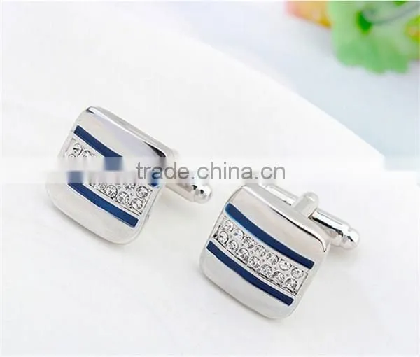 2016 cool mens shirts enamel cuff links jewelry diamond cufflinks silver copper