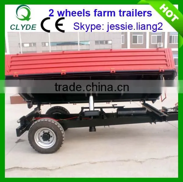 Best quanlity double wheel semi cargo trailer for sale