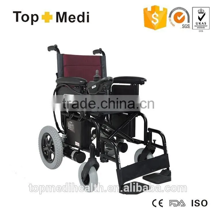 24V340W light handicapped power electric wheelchair with lead batteries