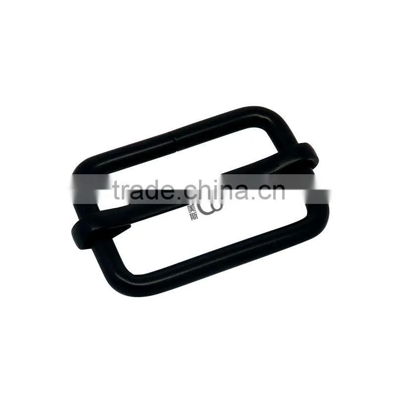 Black adjustable bag metal buckle for strap