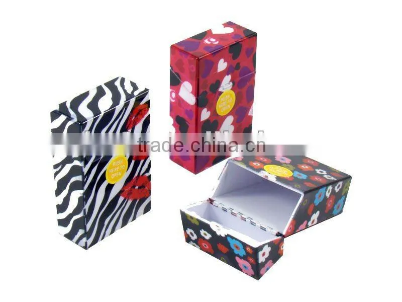 automatic open, printing plastic cigarette case ,
