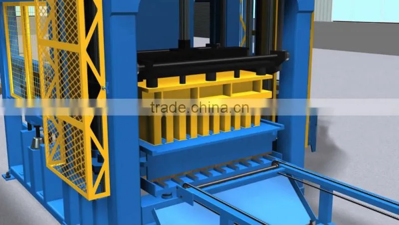 QT40-1 Concrete curbstone making machine concrete color interlocking blocks making machine colour interlock bricks maker
