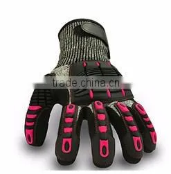Nitrile coated impact-reducing safety gloves
