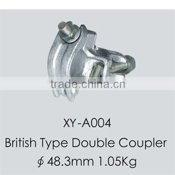 Scaffolding double coupler load capacity