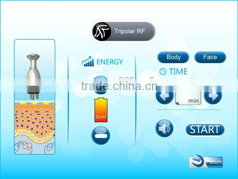 Stand Body Shaping Cavitation/Vacuum/RF Spa Slimming Equipment