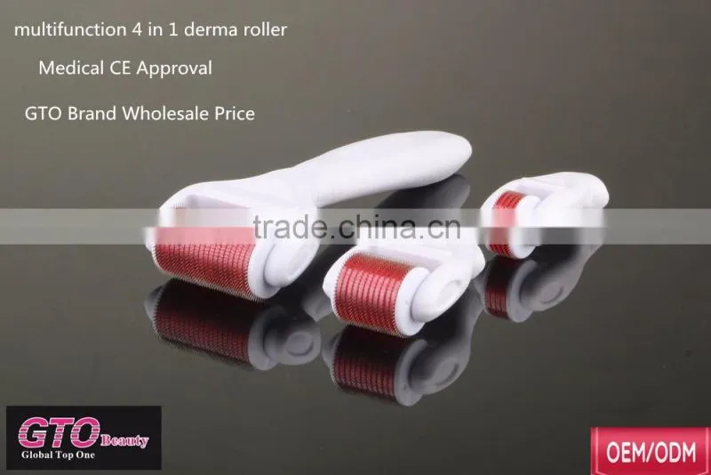 2016 salon use multifunction 4 in 1 derma roller with Medical CE