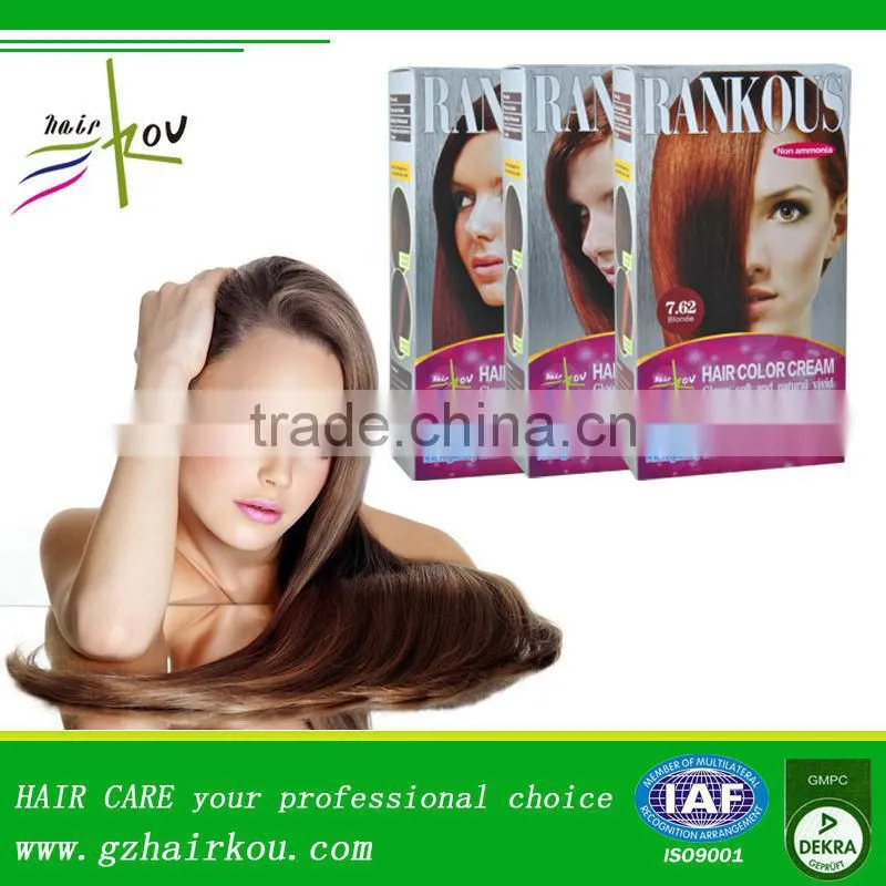 2016 private brand new permanent brown hair dye 100ml*2