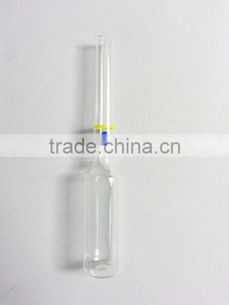 glass ampoules for injection 5ml ampoule blue dot yellow band glass ampule