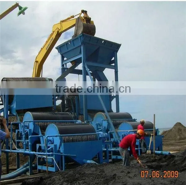 Hot sale Wet drum magnetic separator machine for iron ore concentration with low price