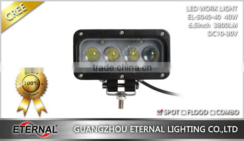 6.5in 40W high power offroad motorcycle ATV UTV SUV driving light for truck trailer tractor harvester agriculture equipments