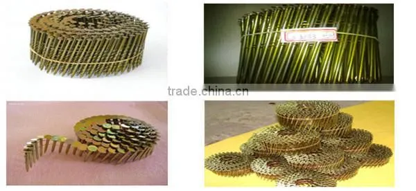 copper flat head coil nails