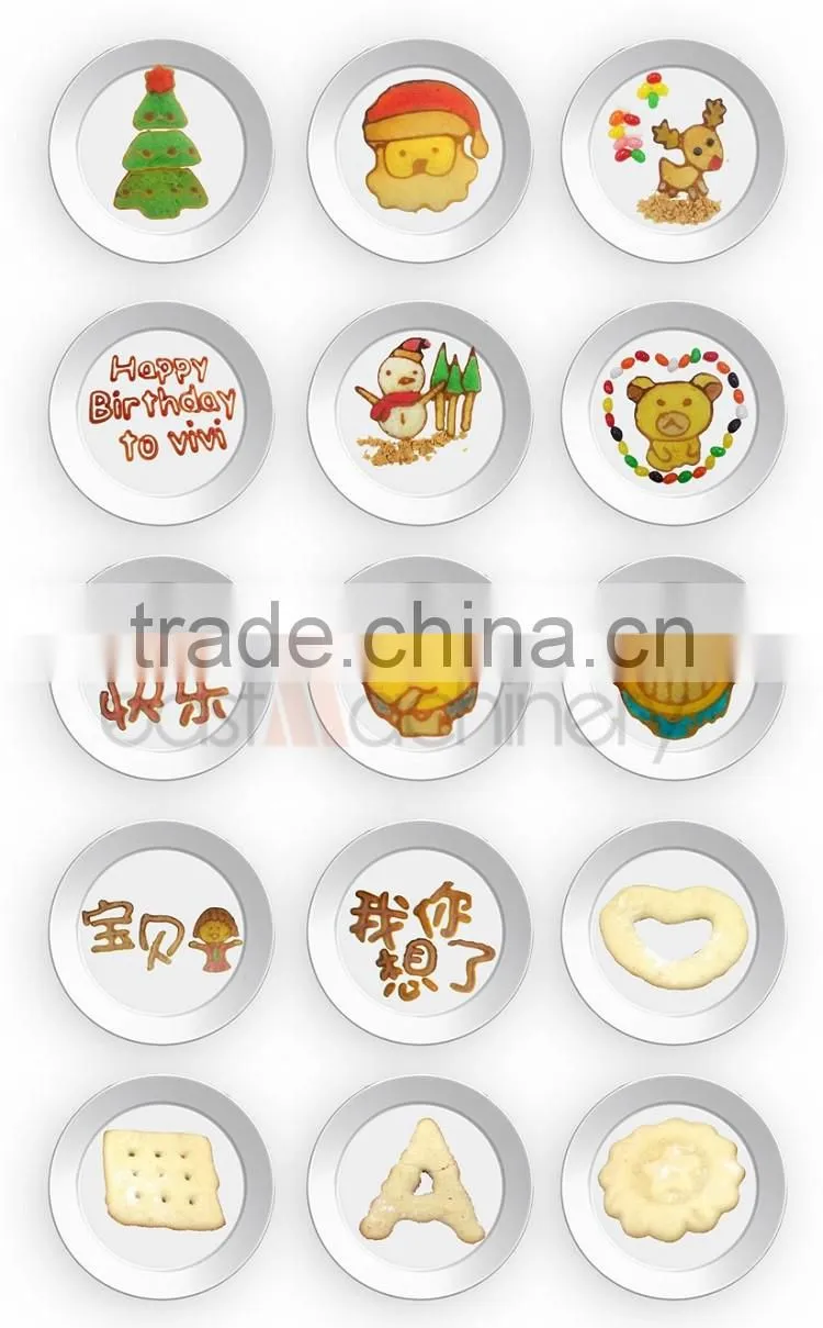 Commecial 4-Nozzle 3D Food Printer Coffee Printer Edible Cake Printer for Cookies Coffee Cakes Chocolate Cream Ketchup