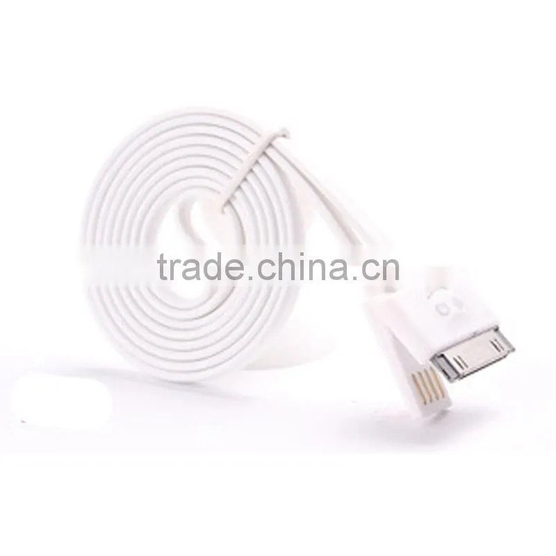 1m LED USB Cable Micro USB Cable With Led Light for iPhone Smile Face USB data charging cable charger lines for iphone 4 4s