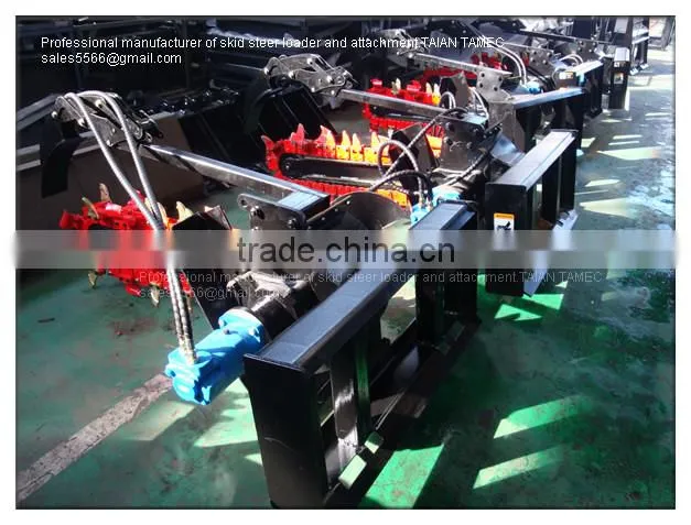 skid steer loader attachment chain trencher