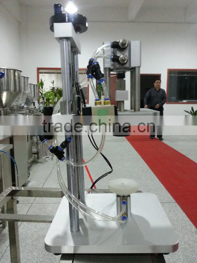 2015 JF XG-Q Pneumatic Perfume Bottle Spray Cap Crimping Machine