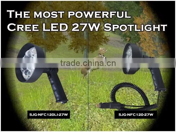 Super bright 3000 Lumens LED Handheld Vehicle Hunting Spot Torch Camping Work Fishing Light 12V