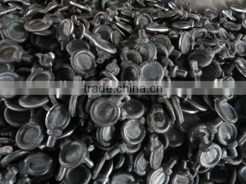 wells factory DIN580 M24 forged heavy duty galvanized eye bolt and nut