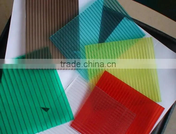 Hight light transmission polycarbonate hollow sheet for green house