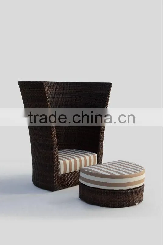 Comfortable used patio furniture garden line High back chair
