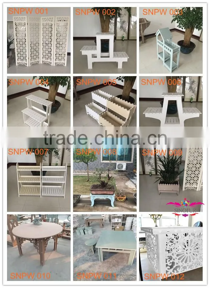 Variety wood plastic composite outdoor screen