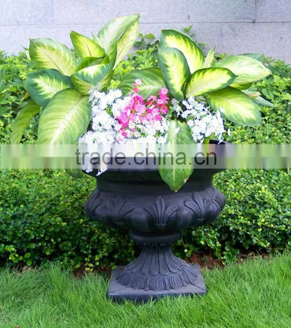 2014 Magnesium/Fiberglass Planter Urns Chinese Factory Flower Planter QL-13170 9kg Hot Sale