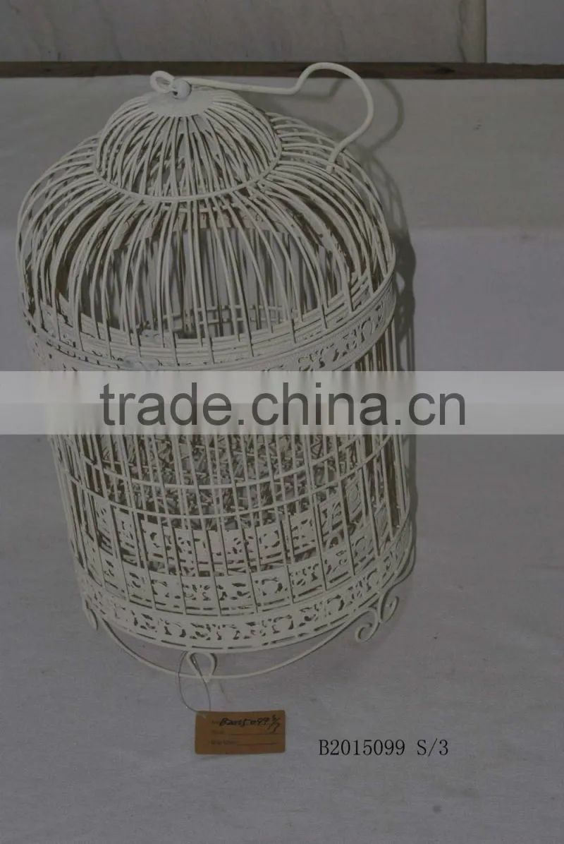 Big round white birdcage