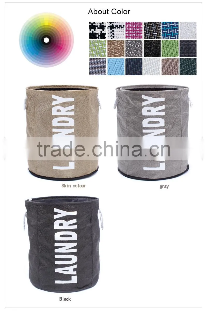 Large-capacity Modern Cotton Rope Waterproof Portable Clothes Cool Laundry Basket