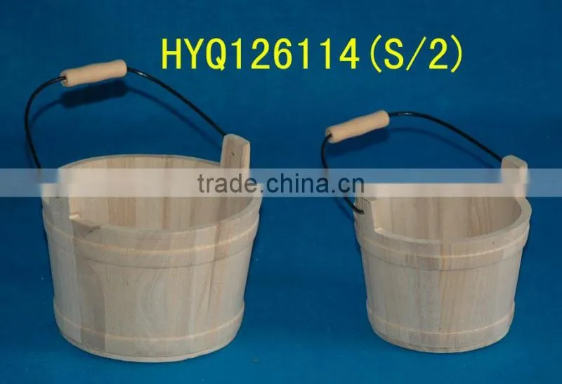 high quality antique wooden bucket wholesale