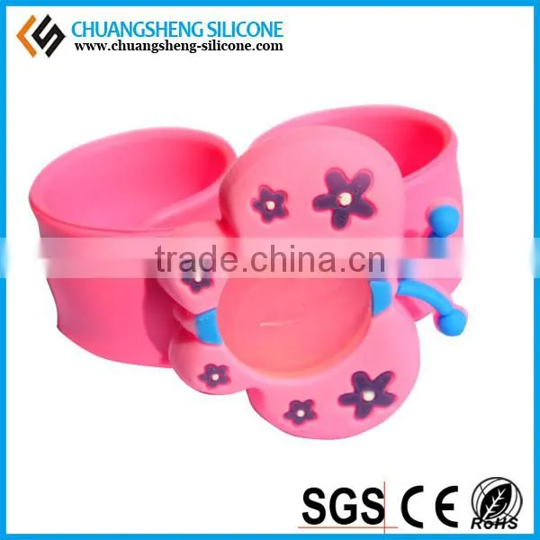 2015 SLAP USB BRACELET/USB BANGLES MADE OF 100%PURE SILICONE
