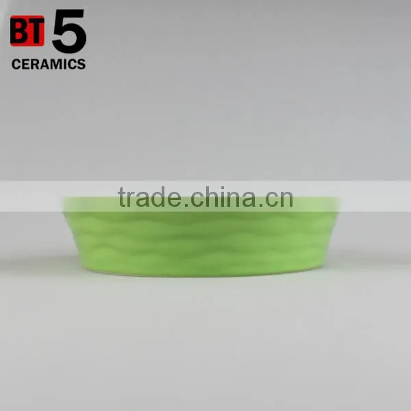 BT5-SD08G stonware 24OZ green Lasagna Casserole