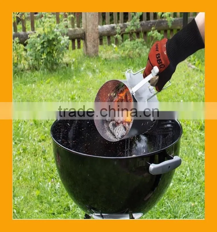 15 Inch Extra Length Heat Protective Cooking Gloves Cotton Insulated Heat Defender Gloves
