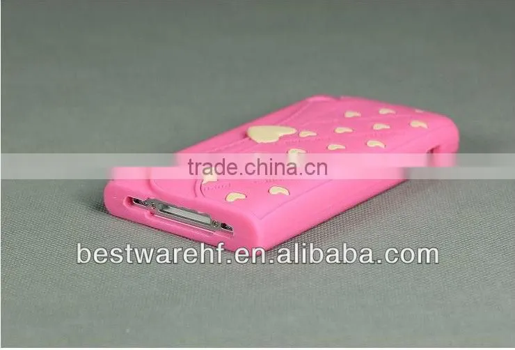 BAG shape silicone mobile phone case for apple iphone5