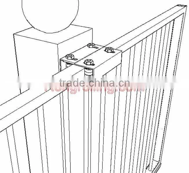 Upper Guide Roller Bracket,Guide Roller Bracket,Guide Plate with Nylon Roller,used for sliding gate,cantilever gate.