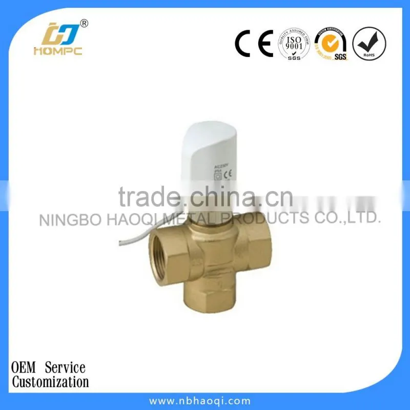 Brass water blending valve,thermoelectric valve for heating valve