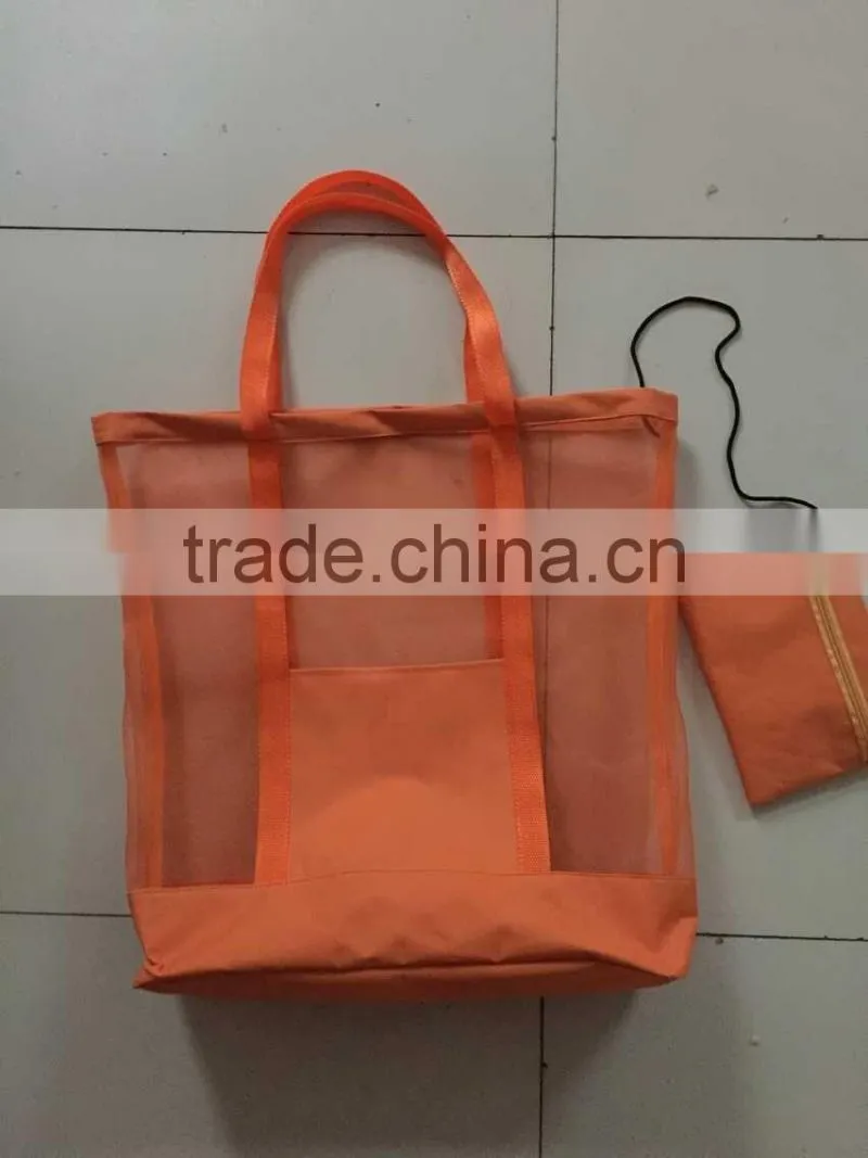Mesh Back Pack with large main compartment