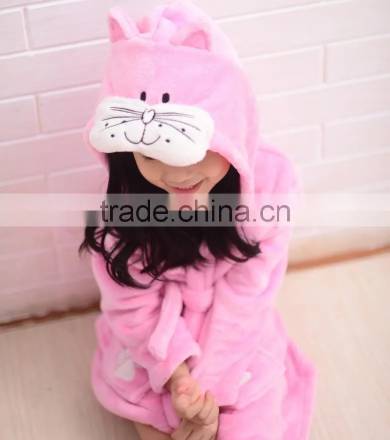 High quality kids Bath towel Keep warm Baby Bath towel kids bathrobes